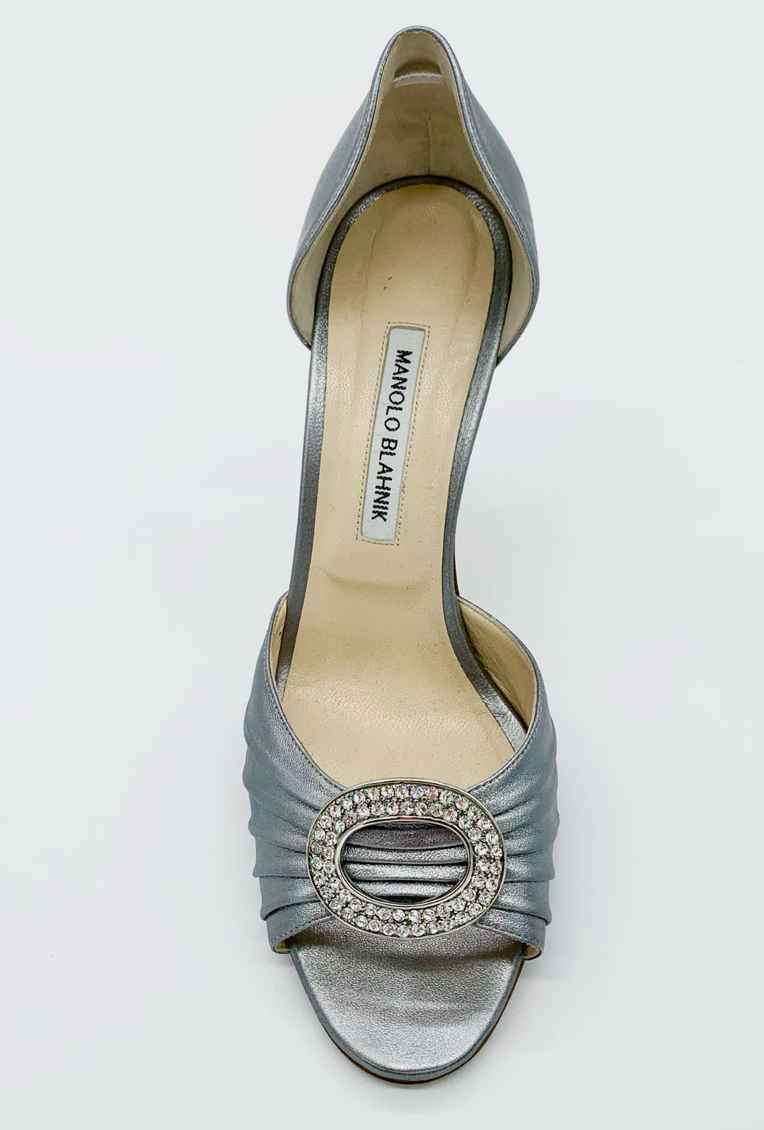 MANOLO BLAHNIK SATIN SEDARABY D'ORSAY PUMPS – Caroline's Fashion