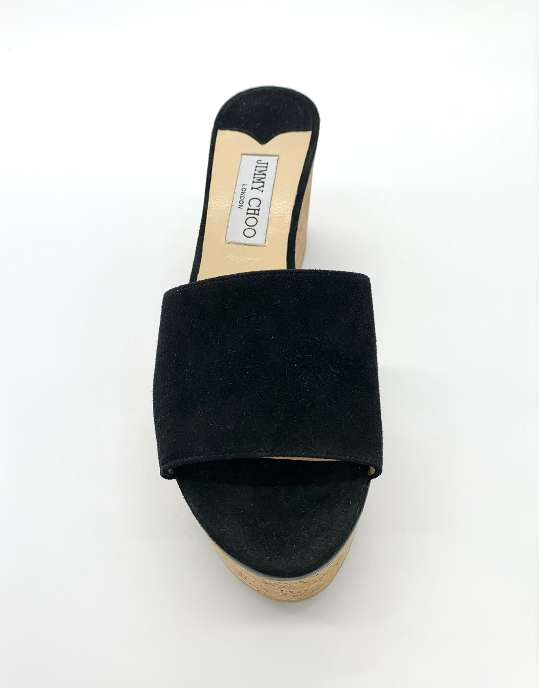 JIMMY CHOO CORK DEEDEE PLATFORM WEDGE SANDALS