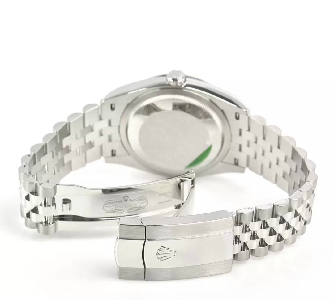 Rolex Datejust 36 Factory Salmon Jubilee Diamond Dial White Gold Fluted Bezel