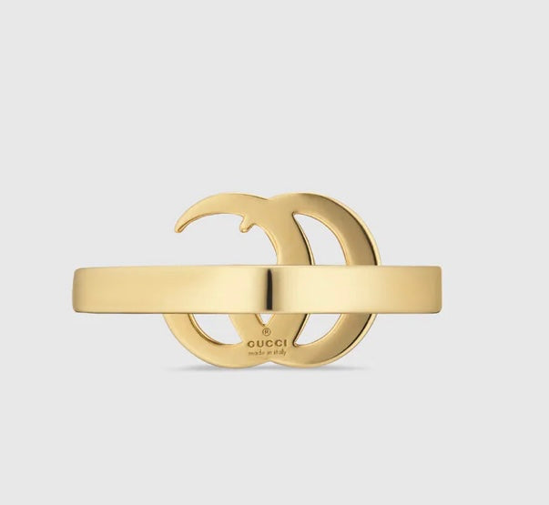 GUCCI GG RUNNING YELLOW GOLD RING