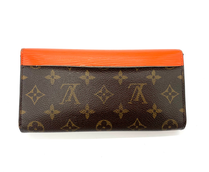 LOUIS VUITTON LONG MARIE PORTEFEUILLE LOU EPI TRIFOLD WALLET