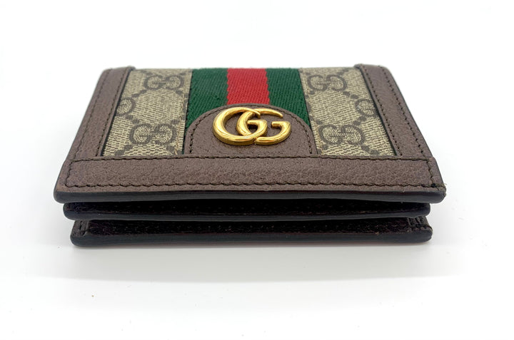 GUCCI GG SUPREME OPHIDIA CARD CASE