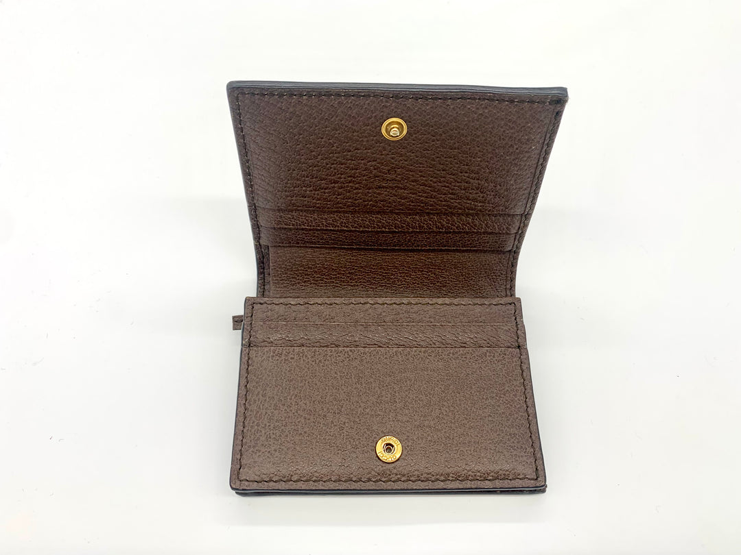 GUCCI GG SUPREME OPHIDIA CARD CASE