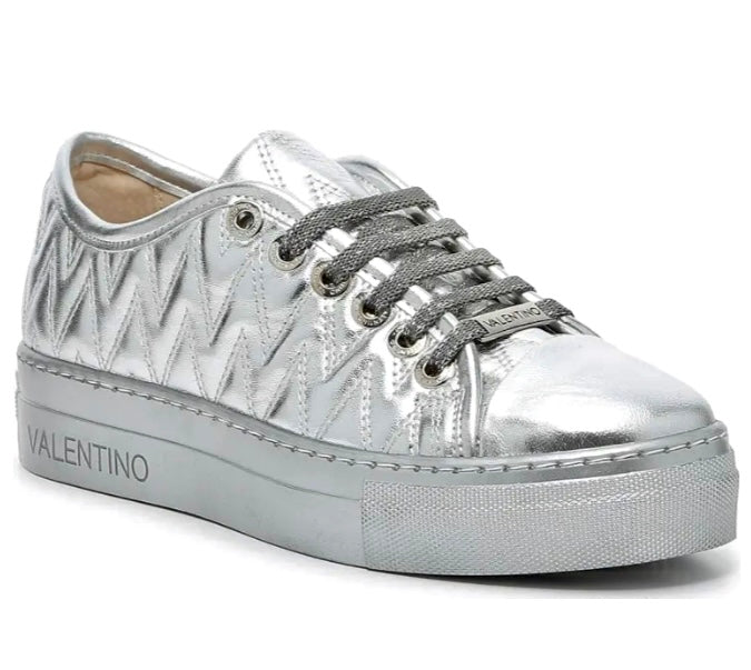 VALENTINO BY MARIO VALENTINO LEATHER PLATFORM SNEAKERS