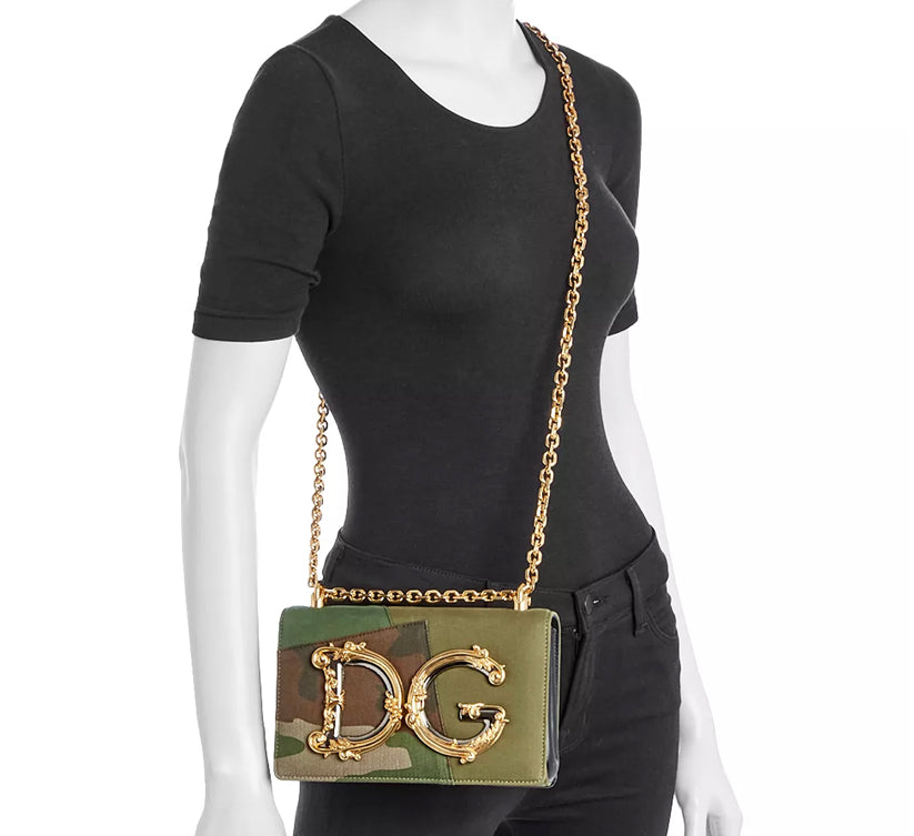 DOLCE &amp; GABBANA CAMO PRINT BAG