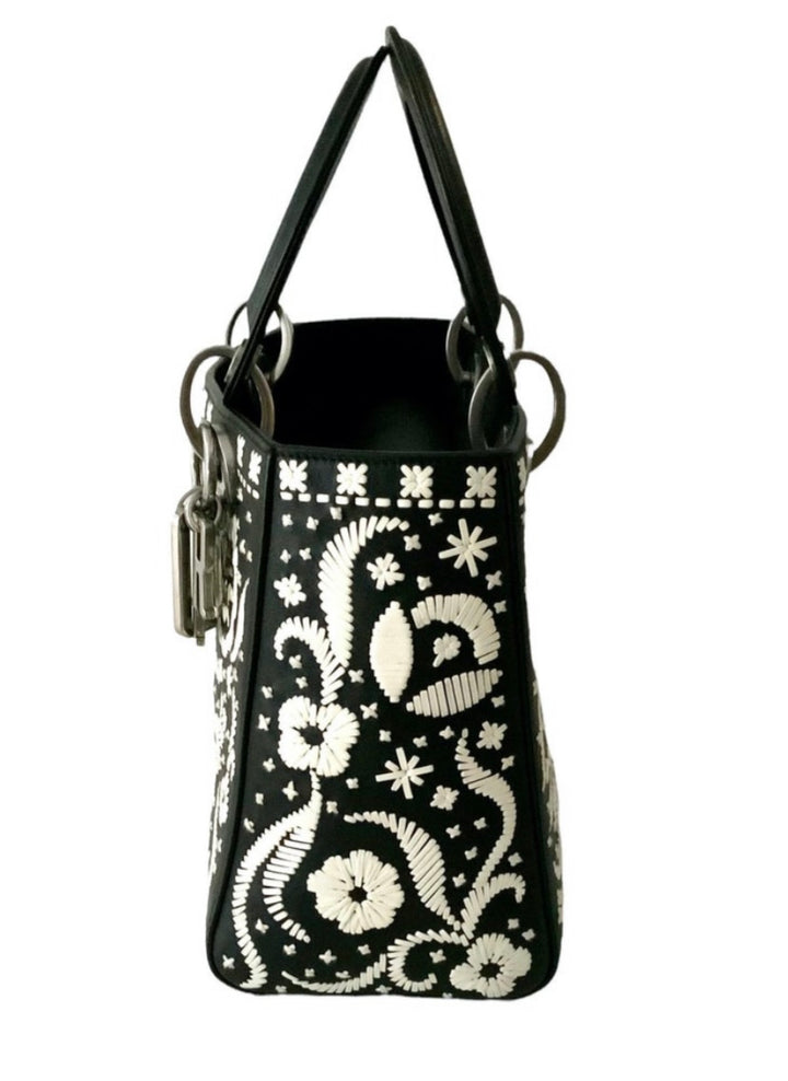 CHRISTIAN DIOR LADY DIOR FLORAL LIMITED EDITION BAG