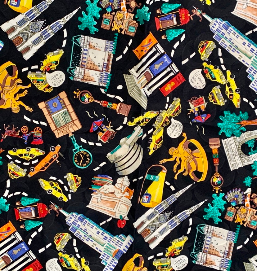 NICOLE MILLER CITY PRINT SCARF
