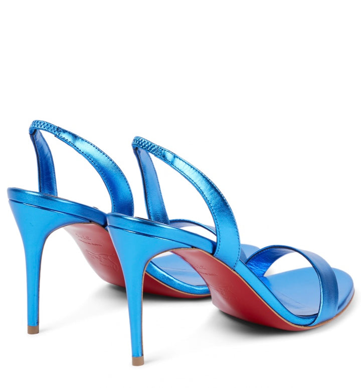 CHRISTIAN LOUBOUTIN O MARYLIN METALLIC SANDALS