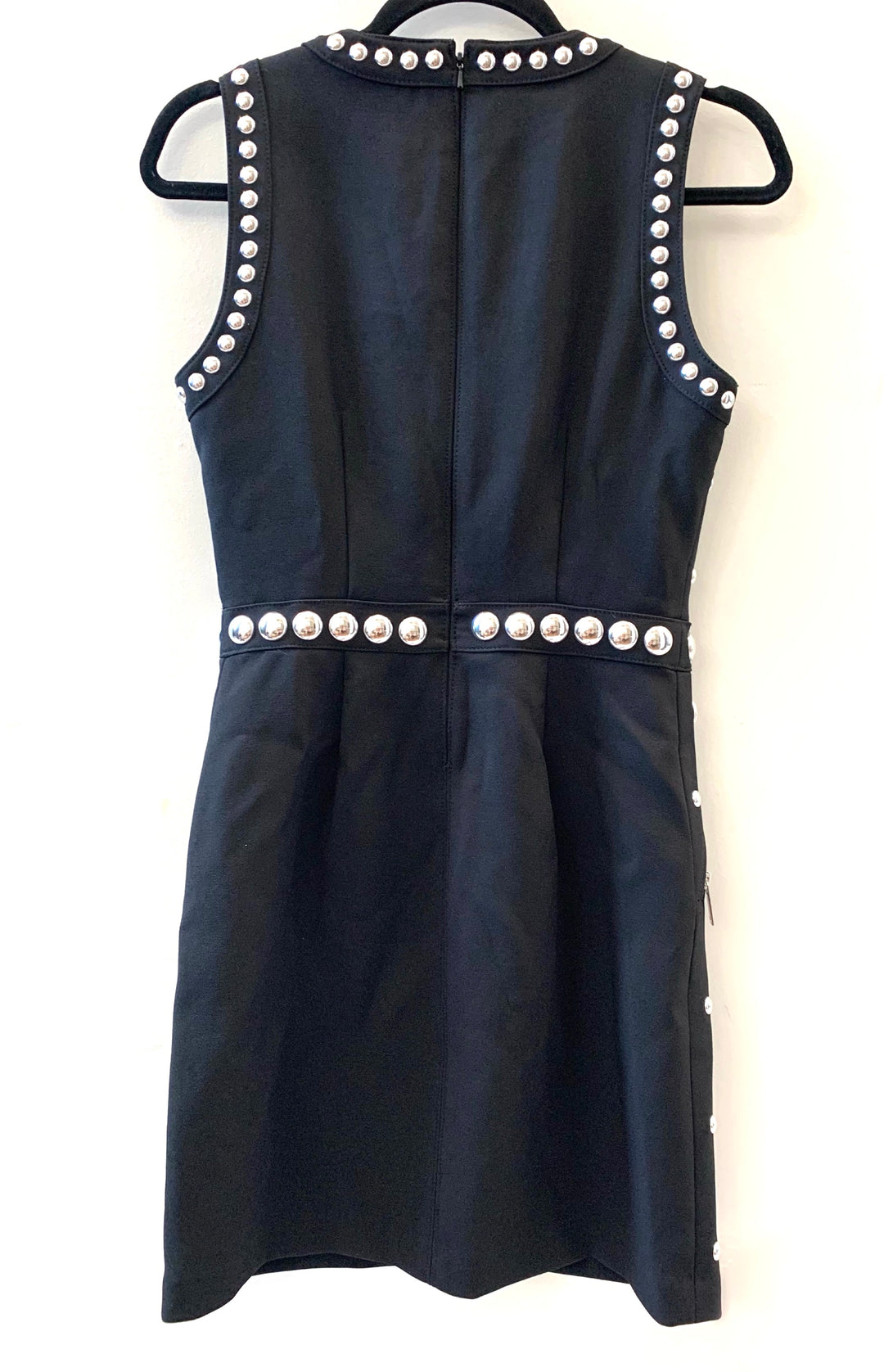 michael kors studded jersey dress Michael Kors Studded Stretch Viscose Mini Dress
