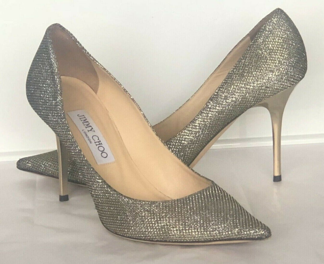 JIMMY CHOO ROMY GLITTER PUMPS