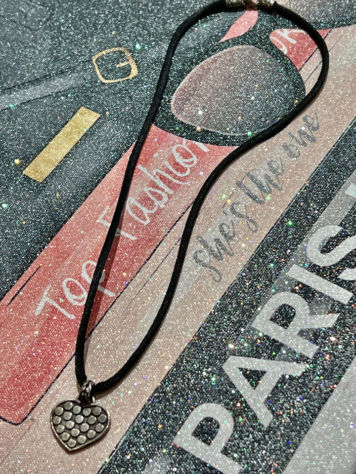 JOHN HARDY SILVER HEART PENDANT ON ROPE