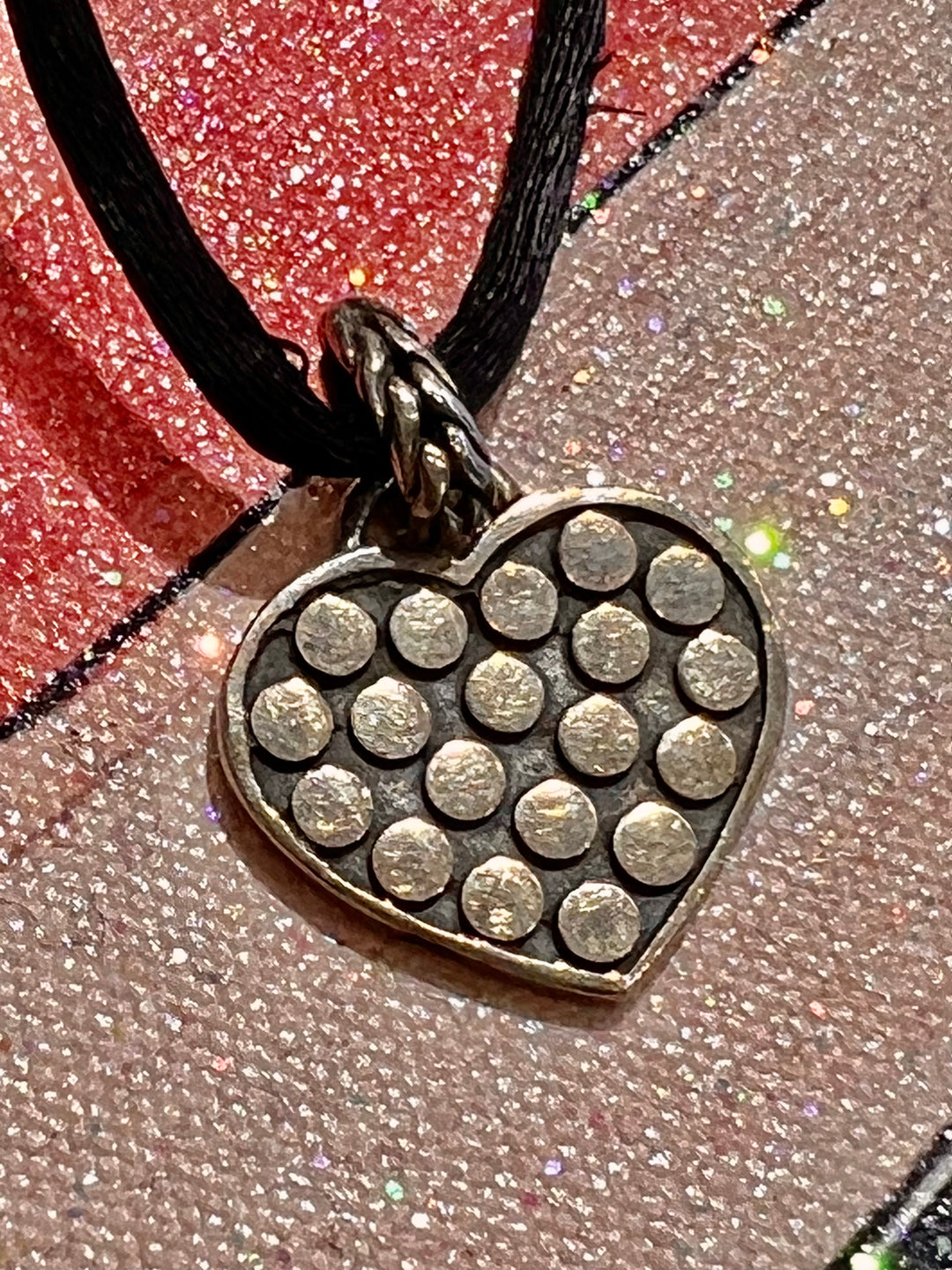 JOHN HARDY SILVER HEART PENDANT ON ROPE