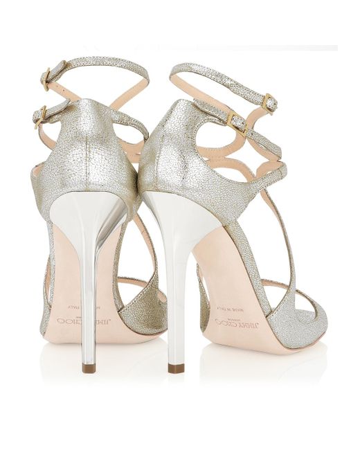 Jimmy Choo Ivette Metallic Sandals