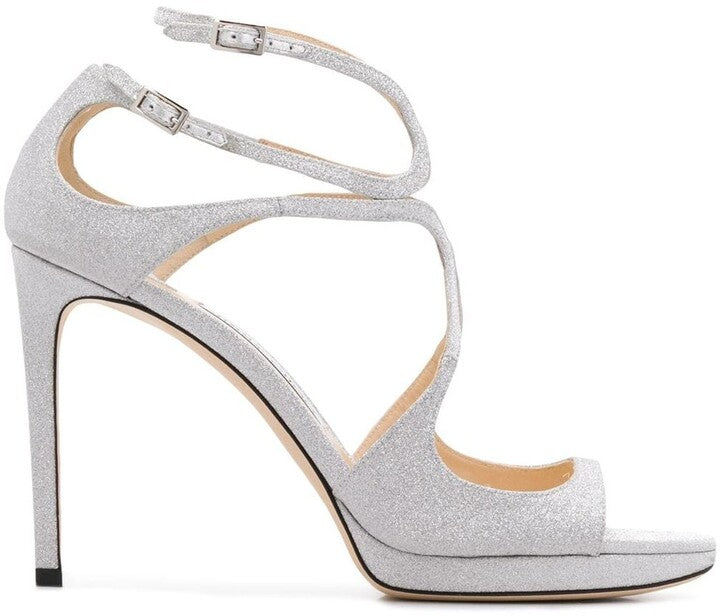 Jimmy Choo Ivette Metallic Sandals