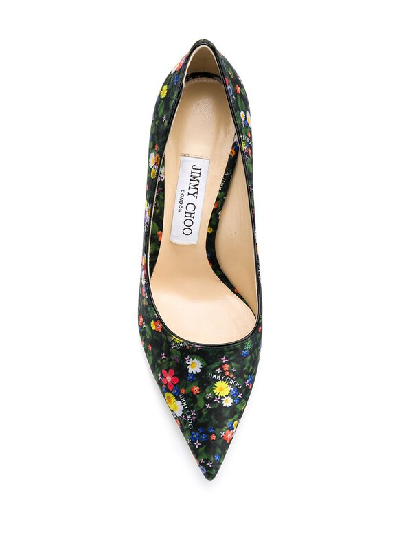 Jimmy Choo Love floral-print pumps