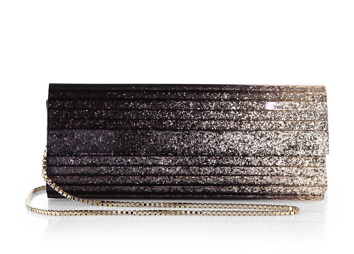 JIMMY CHOO SWEETIE DELGRADÉ GLITTER CLUTCH