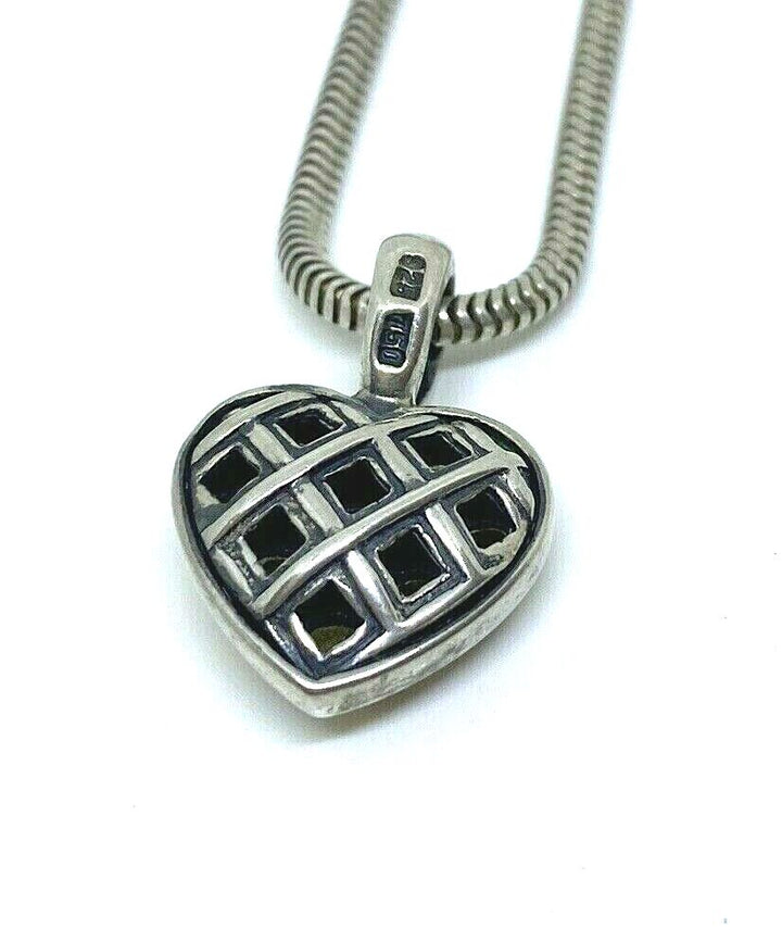 LAGOS CAVIAR 925 SILVER &amp; 18K GOLD REVERSIBLE HEART NECKLACE