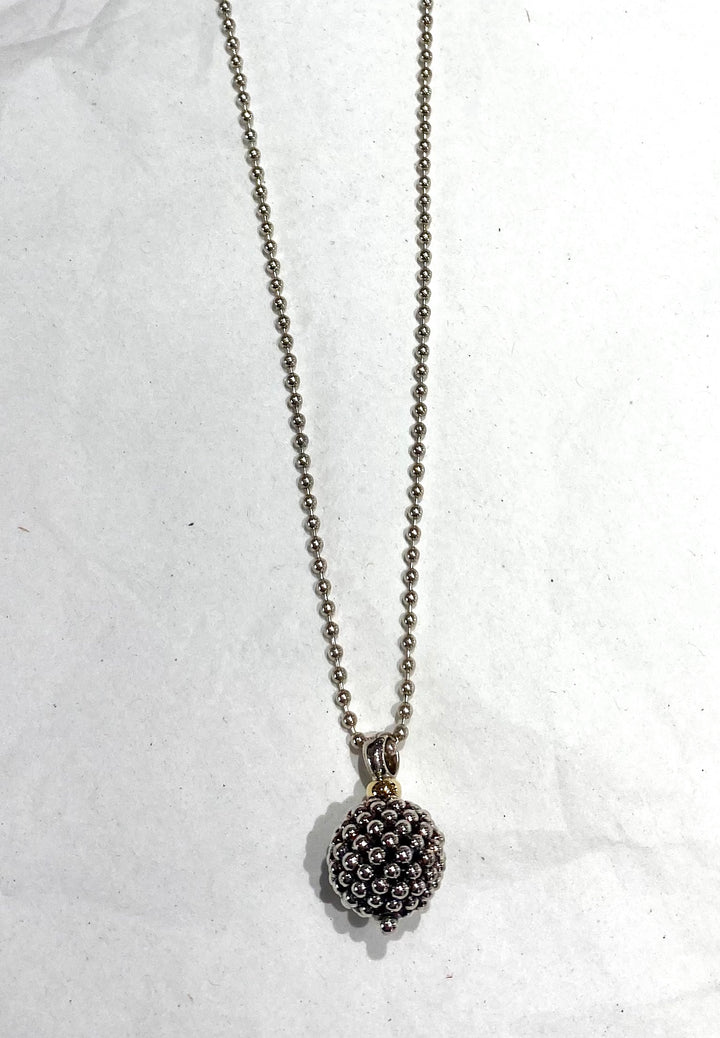 LAGOS CAVIAR BALL PENDANT NECKLACE