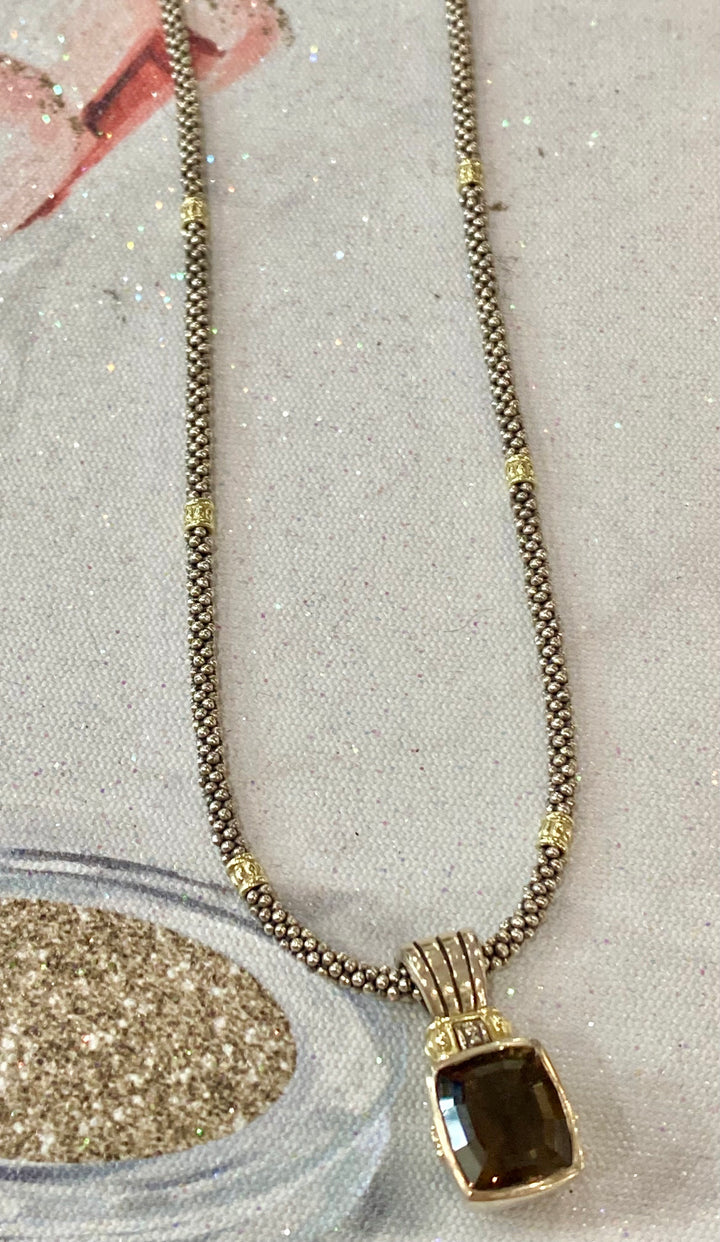 LAGOS STERLING SILVER CAVIAR NECKLACE