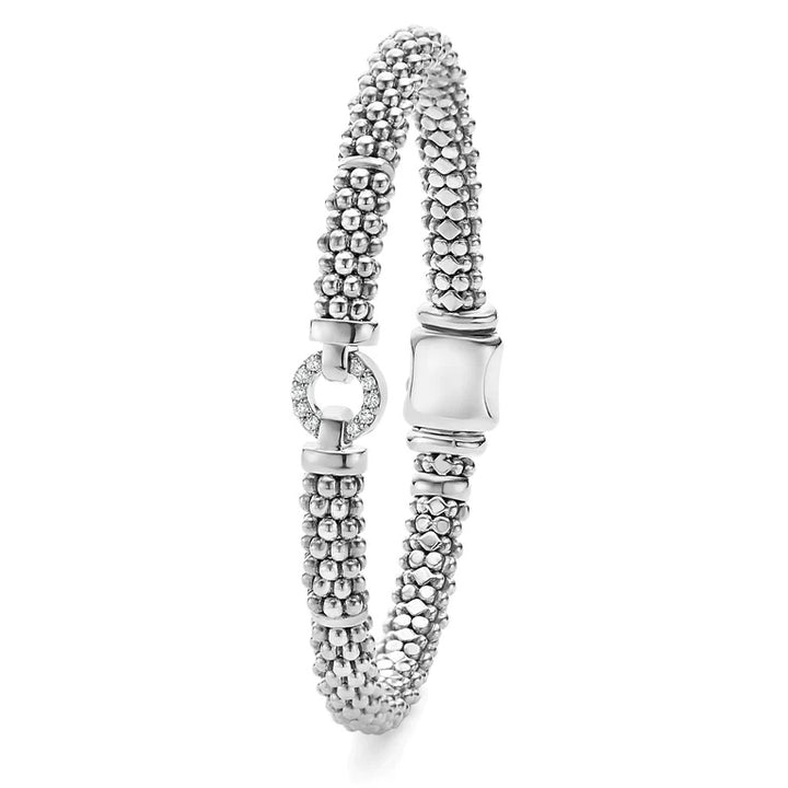 LAGOS ENSO DIAMOND CIRCLE CAVIAR BRACELET