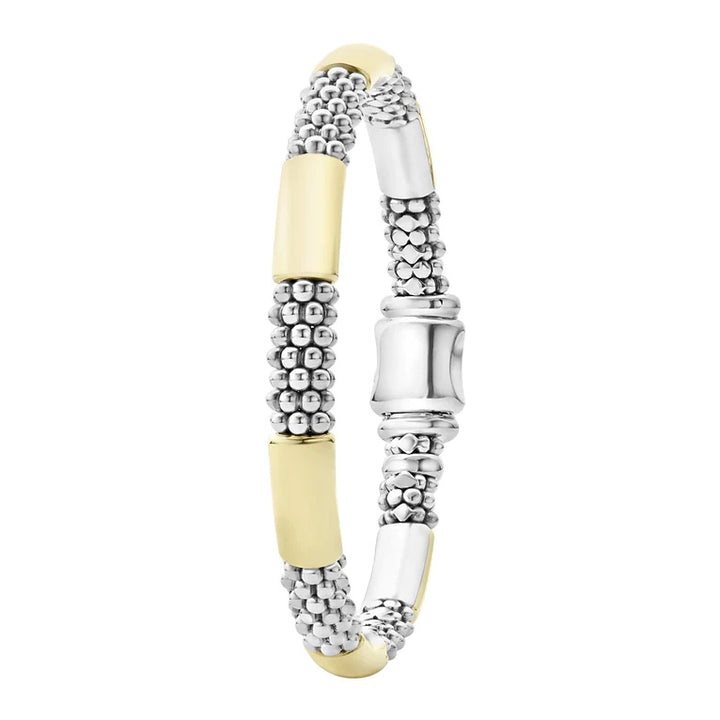 LAGOS GOLD STATION CAVIAR BRACELET 6MM