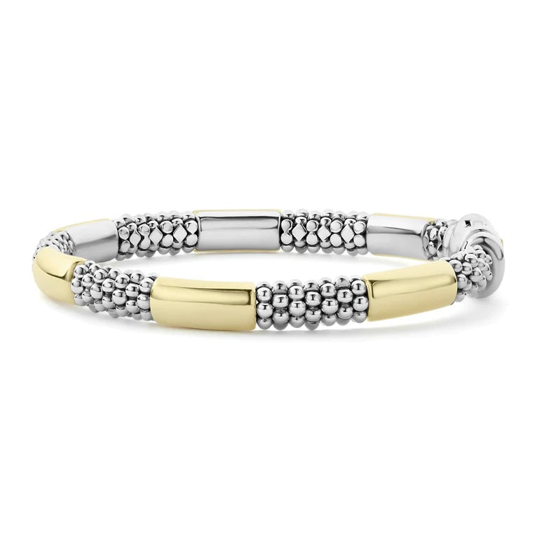 LAGOS GOLD STATION CAVIAR BRACELET 6MM