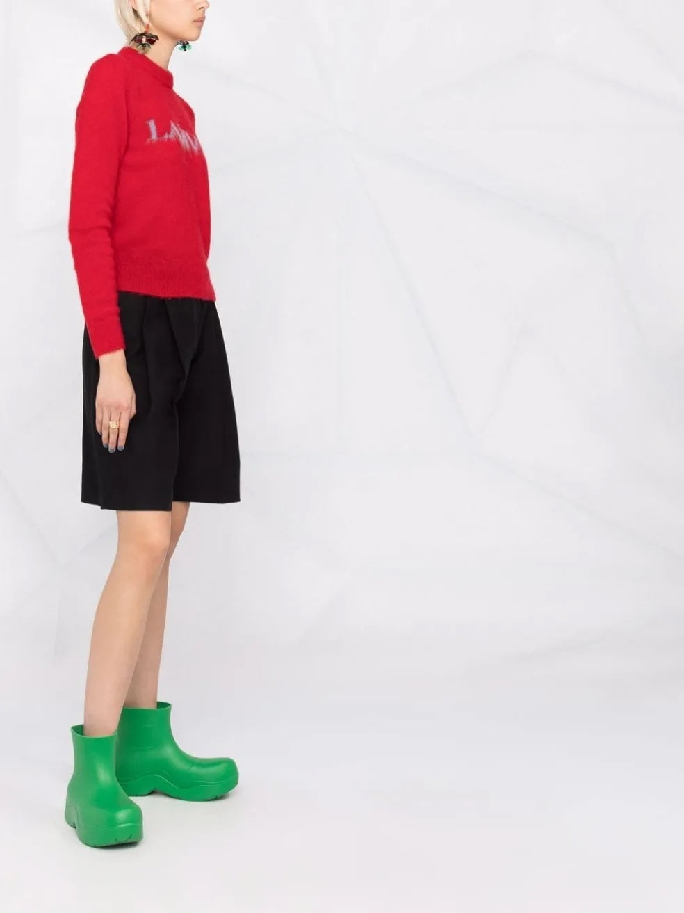 LANVIN ALPACA AND MOHAIR INTARSIA LANVIN SWEATER