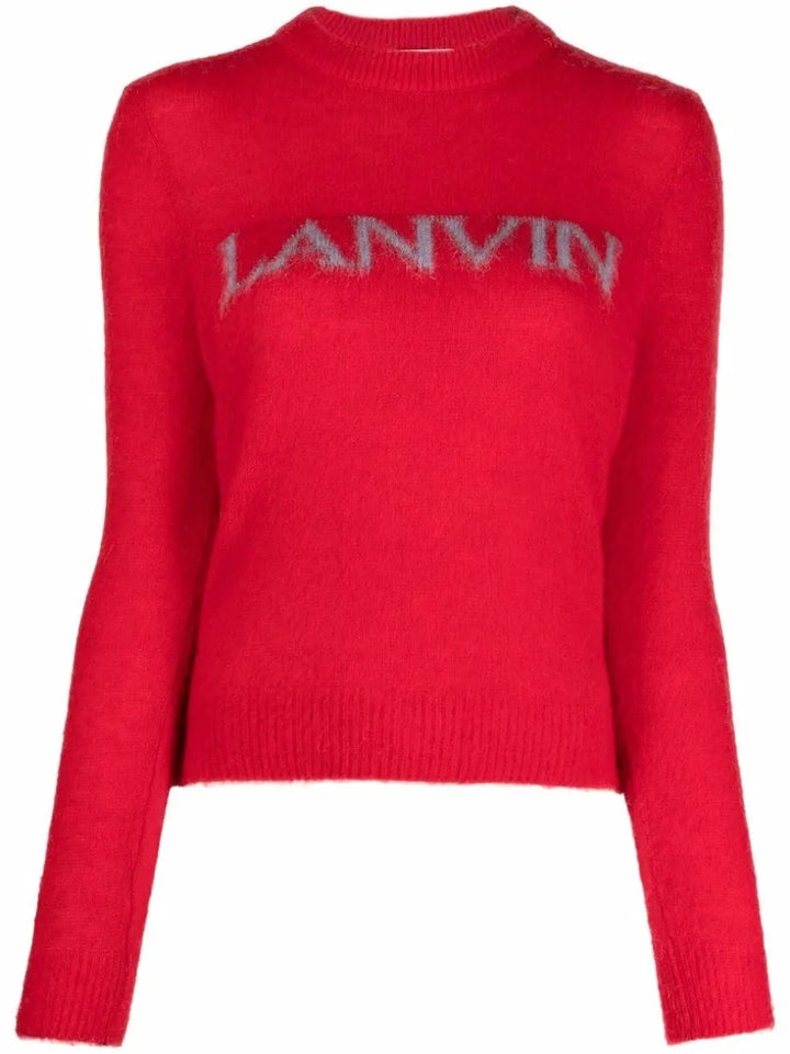 LANVIN ALPACA AND MOHAIR INTARSIA LANVIN SWEATER