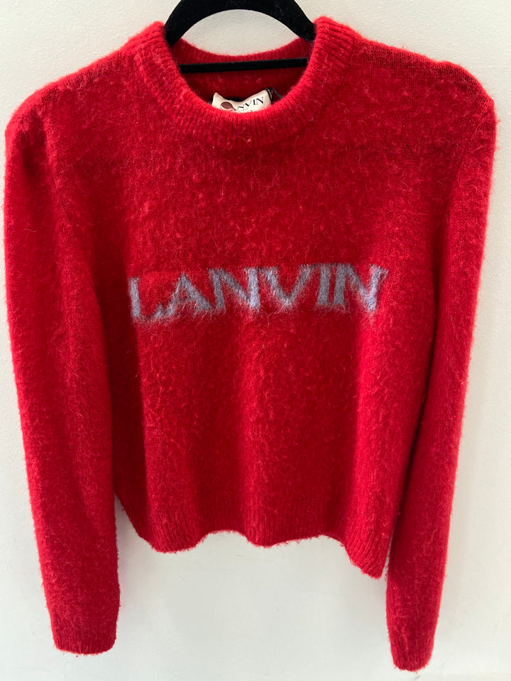 LANVIN ALPACA AND MOHAIR INTARSIA LANVIN SWEATER