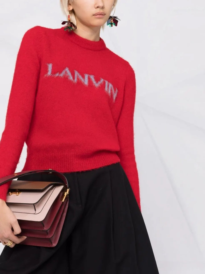 LANVIN ALPACA AND MOHAIR INTARSIA LANVIN SWEATER