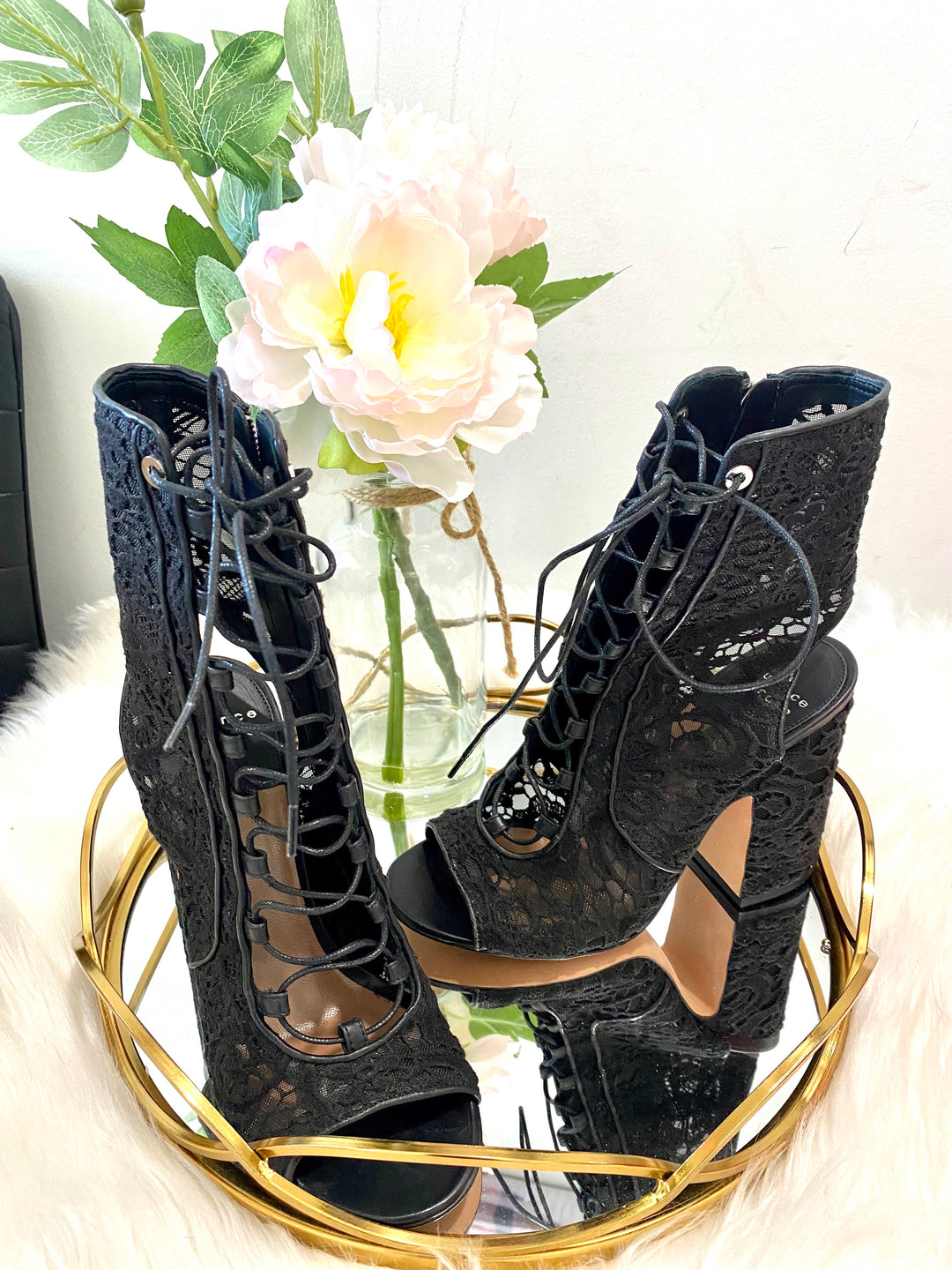 LAURENCE DACADE LACE GLADIATOR SHOES
