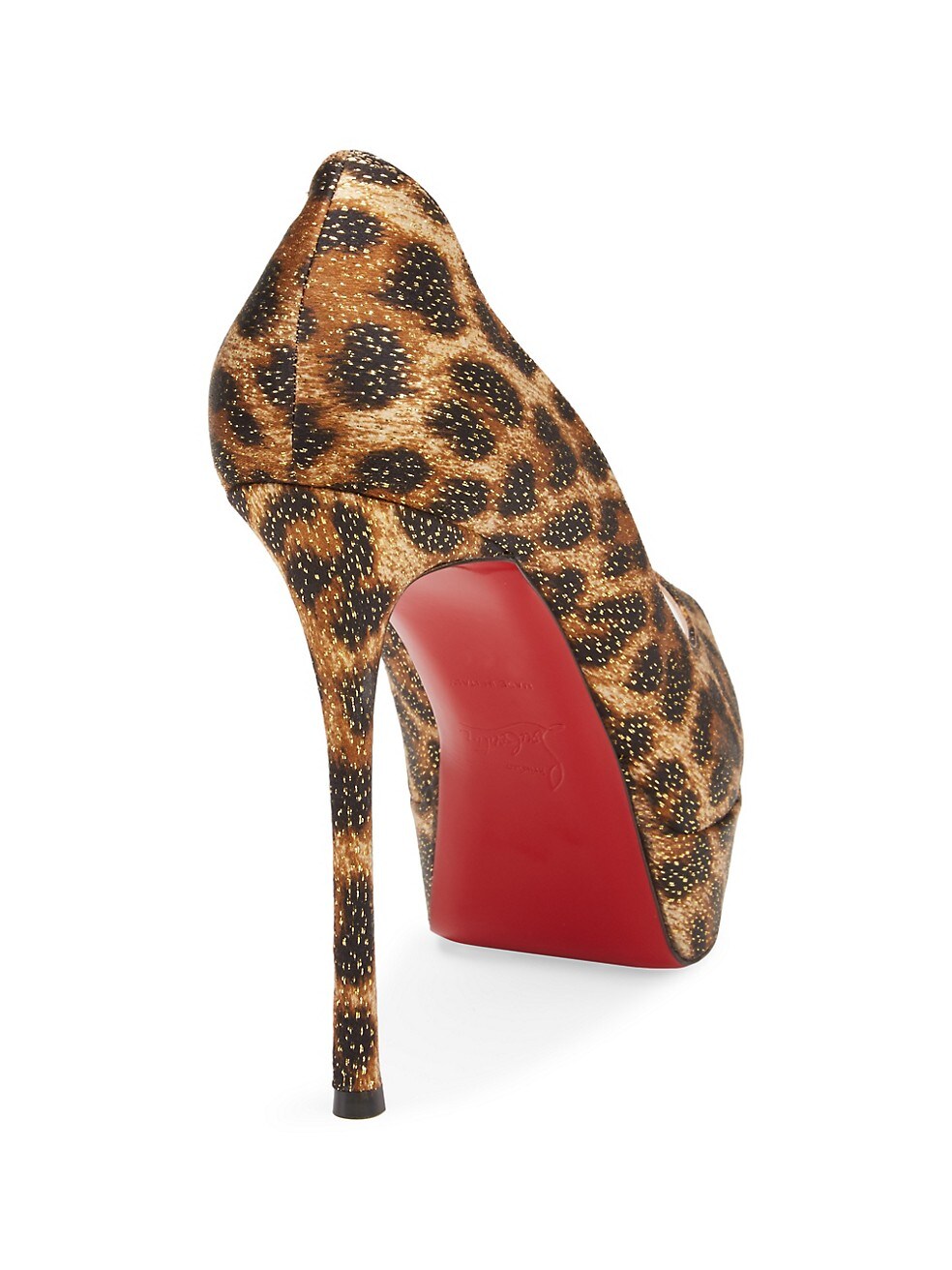 CHRISTIAN LOUBOUTIN FETISH PEEP TOE PLATFORM PUMPS