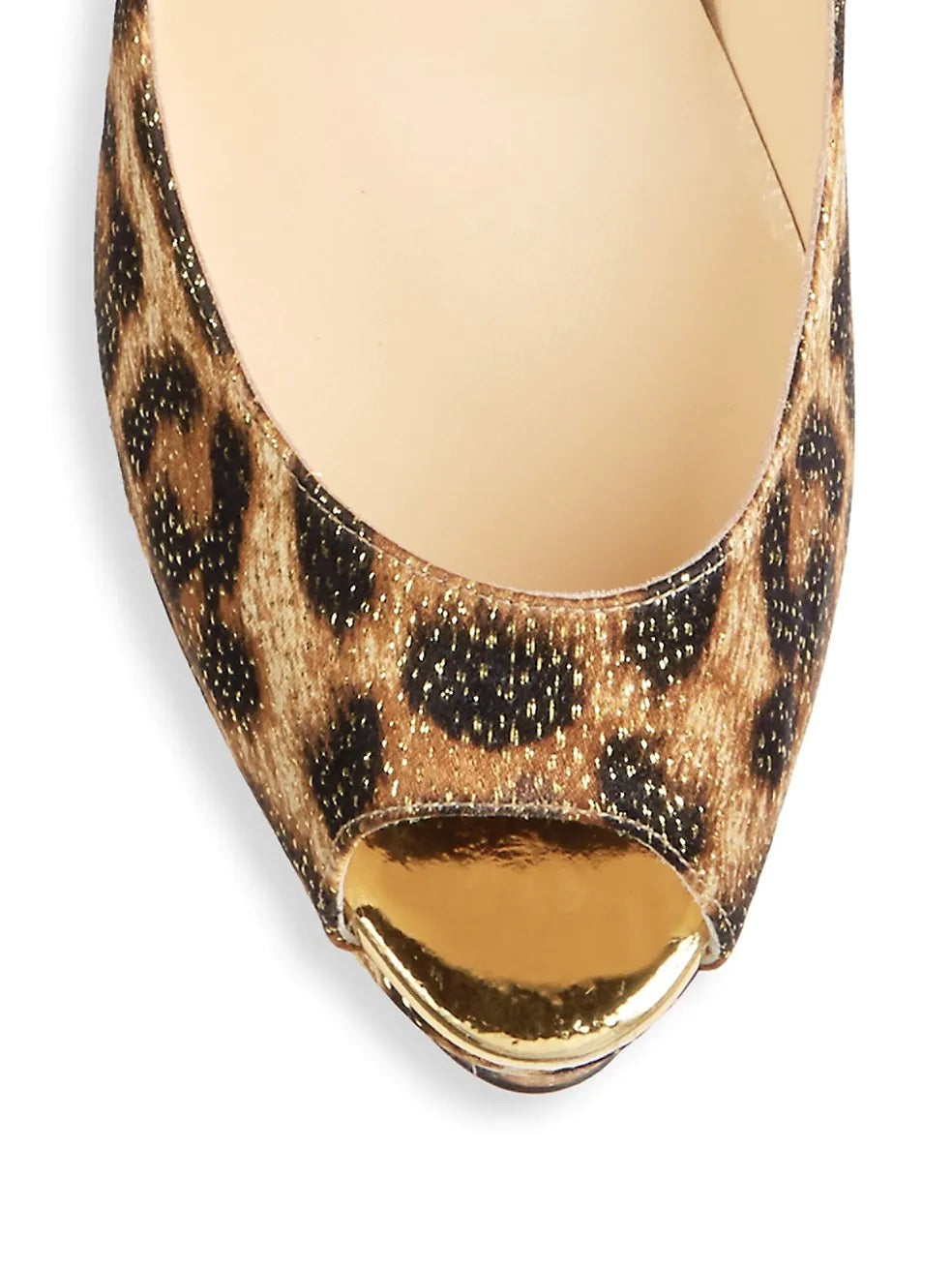 CHRISTIAN LOUBOUTIN FETISH PEEP TOE PLATFORM PUMPS