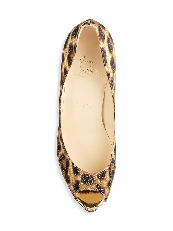 CHRISTIAN LOUBOUTIN FETISH PEEP TOE PLATFORM PUMPS