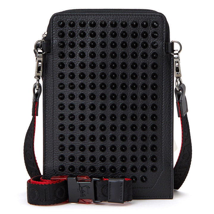 CHRISTIAN LOUBOUTIN LOUBILAB SPIKES MESSENGER PHONE BAG