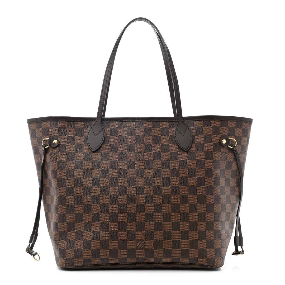LOUIS VUITTON DAMIER EBENE NEVERFULL MM TOTE HANDBAG