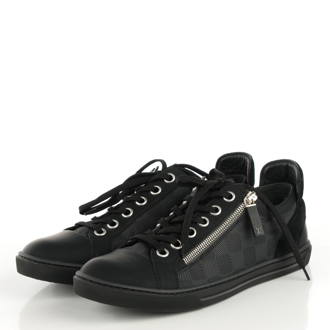 靴 Louis Vuitton Damier Graphite shoes LOUIS VUITTON DAMIER GRAPHITE AVENTURE ZIP UP SNEAKERS