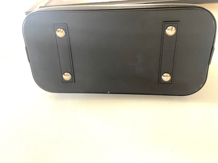 LOUIS VUITTON EPI LEATHER ALMA PM IN BLACK