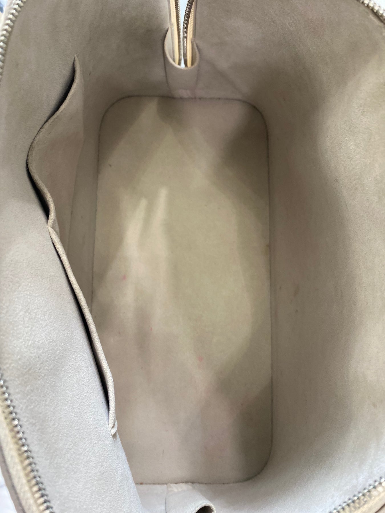 Louis Vuitton Alma PM EPI Leather Satchel Bag Ivory