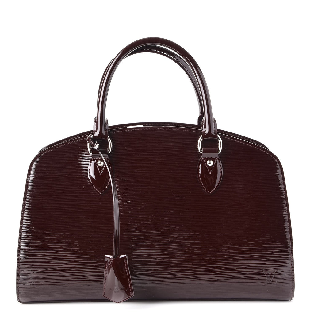 Authentic Louis Vuitton Pont Neuf Black Electric Epi PM Handbag