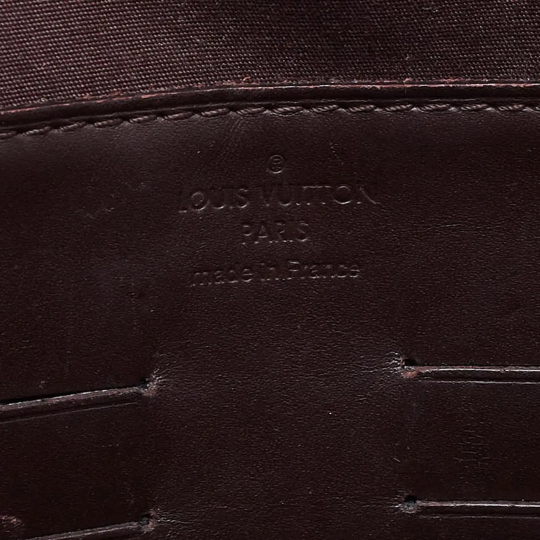 LOUIS VUITTON AMARANTE MONOGRAM VERNIS ANA CHAIN CLUTCH