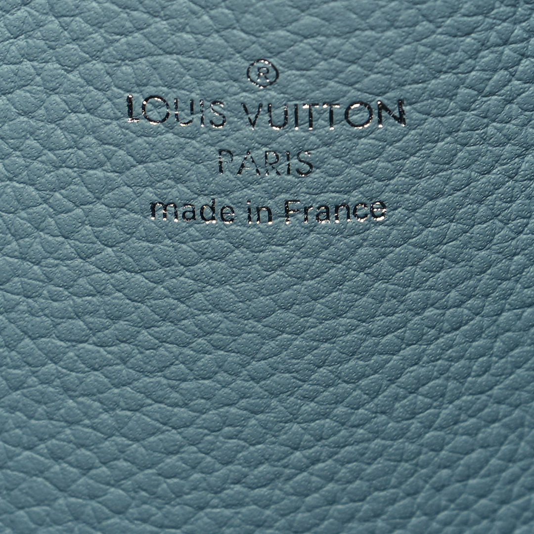 LOUIS VUITTON MAHINA MURIA VERT BUCKET BAG LAGON