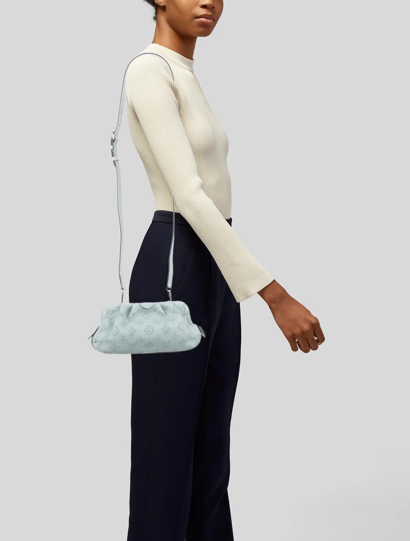 Louis Vuitton Scala Pouch Bag Mahina Leather Mini