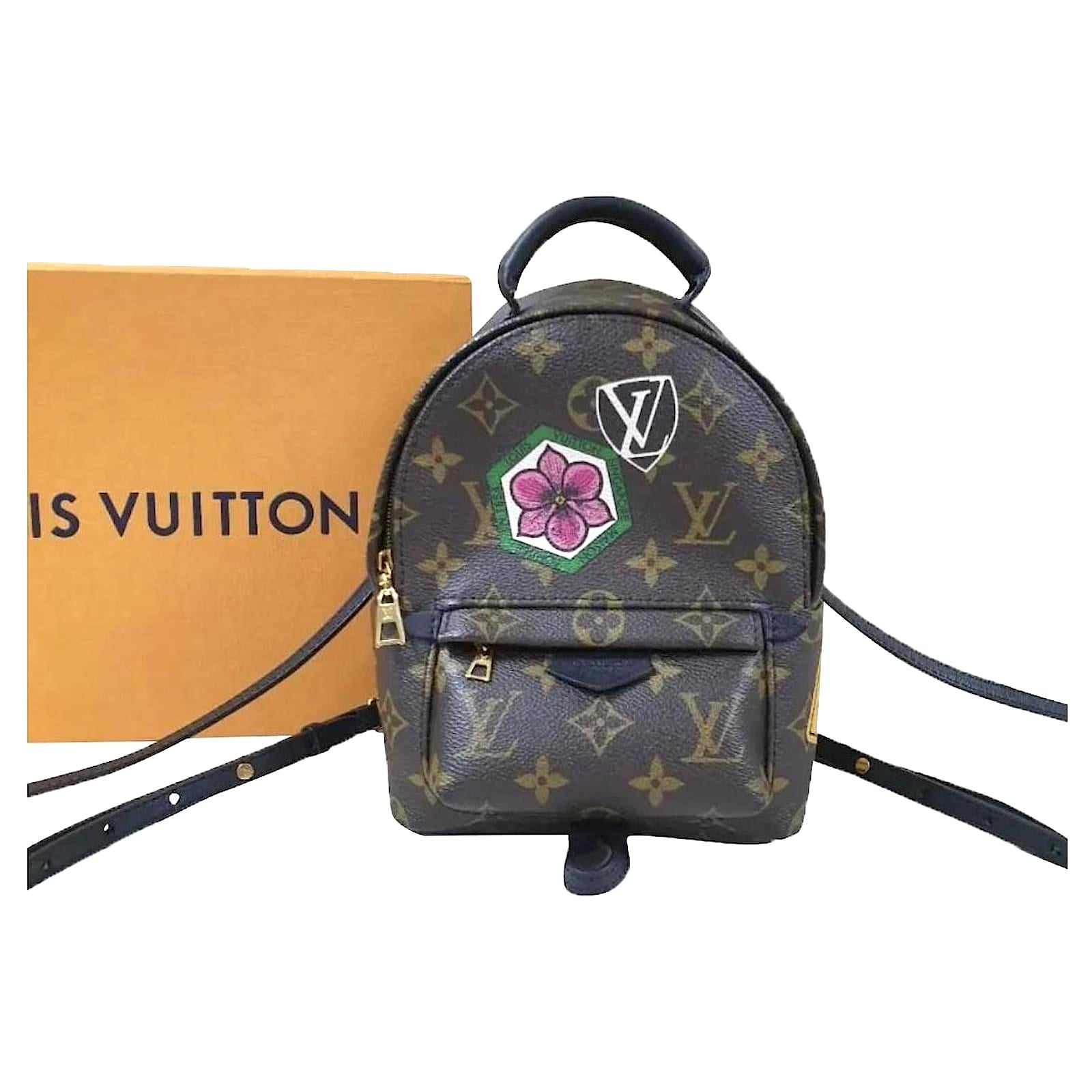New Condition / Limited Edition / Louis Vuitton Palm Springs Mini My LV  World Tour backpack Brown Cloth ref.304234 - Joli Closet