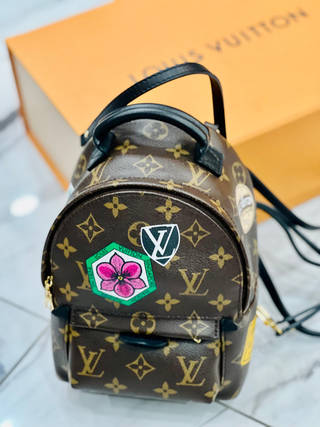 is my louis vuitton backpack real LOUIS VUITTON MONOGRAM MY WORLD TOUR PALM SPRINGS BACKPACK MINI – Caroline's Fashion Luxuries