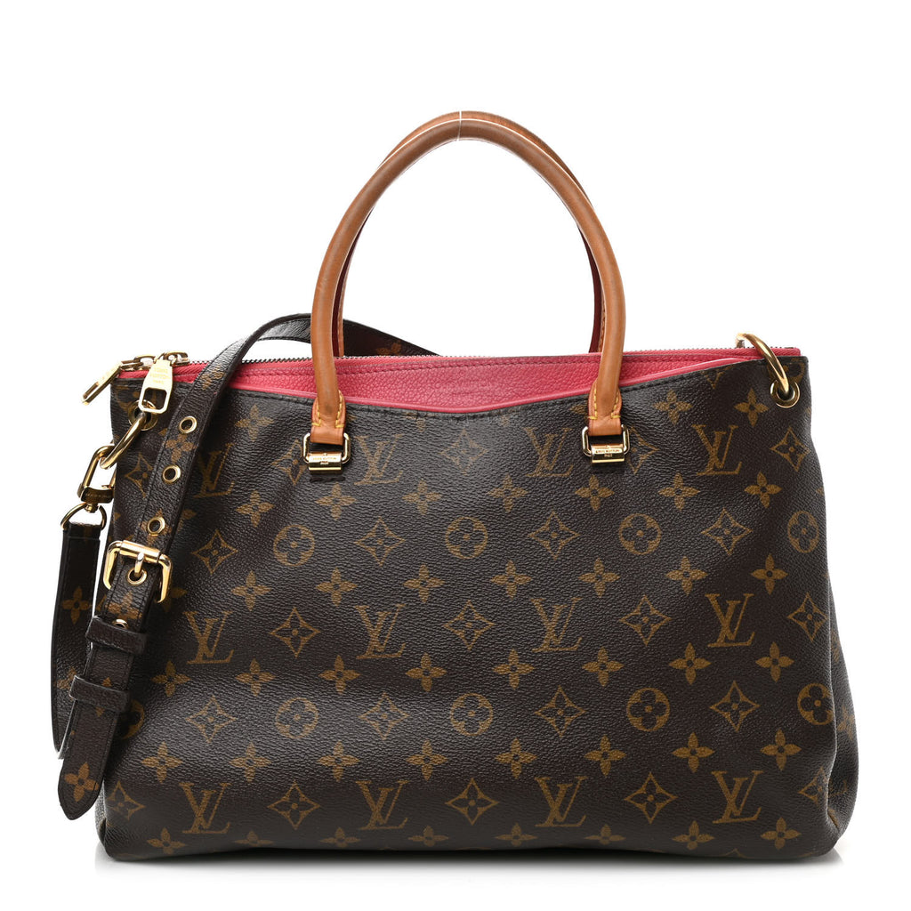 Louis Vuitton, Bags, Louis Vuitton Boulogne Bag With Gold Chain And Pink  Leather Strap
