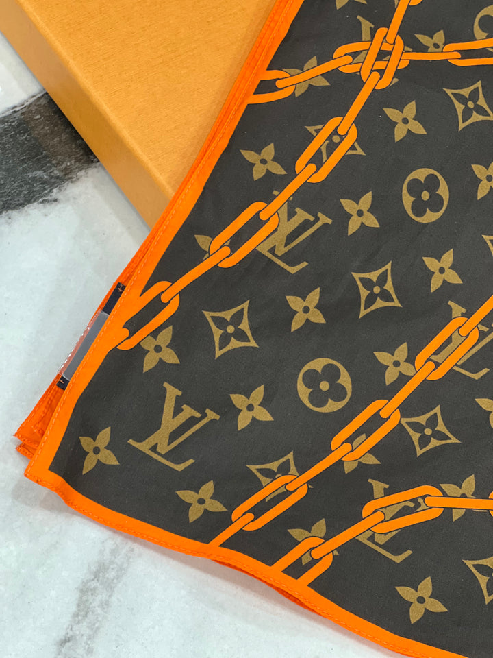 LOUIS VUITTON MONOGRAM SOLAR RAY BANDANA SCARF