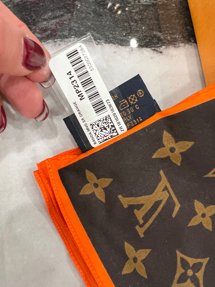 LOUIS VUITTON MONOGRAM SOLAR RAY BANDANA SCARF
