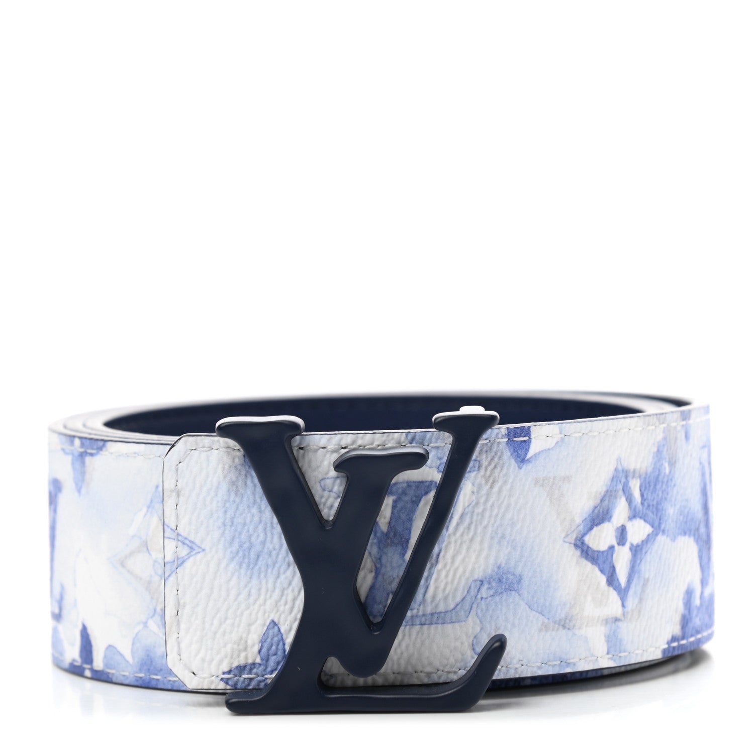 Louis Vuitton LV Shape Reversible Belt 40 MM Light Blue
