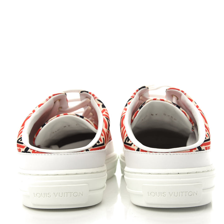 LOUIS VUITTON NYLON MONOGRAM CRAFTY OPEN BACK SNEAKERS